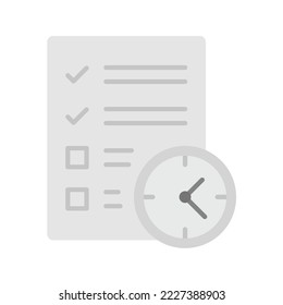 Deadline meet icon vector image. Can also be used for Project Management. Suitable for mobile apps, web apps and print media.