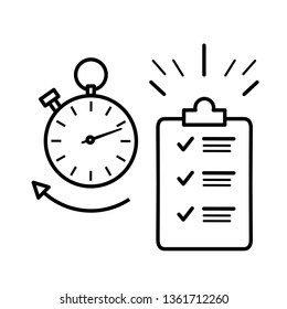 Deadline outline  icon
