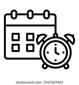 Deadline Reminder Icon Element For Design