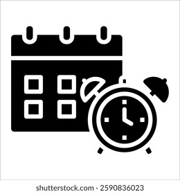 Deadline Reminder Icon Element For Design