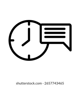 Icono de recordatorio de fecha límite para la gestión del tiempo y el éxito de la planificación del proyecto, herramienta de eficiencia de programación