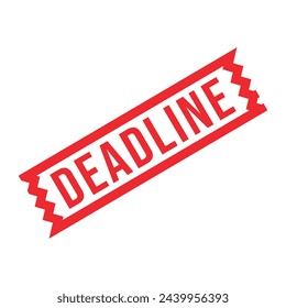Deadline Rubber stamp Design art Illustration 