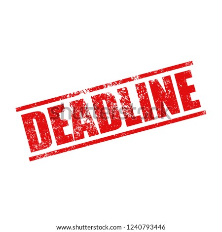 Deadline stamp grunge