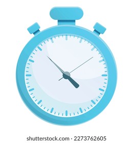 Deadline stopwatch icon cartoon vector. Timer clock. Second race speed