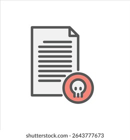 deadline task filled outline icon. deadline color line illustration.