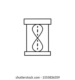 Deadline, time, hourglass icon. Simple line, outline vector of icons for ui and ux, website or mobile application