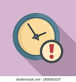 Deadline time icon. Flat illustration of deadline time vector icon for web design