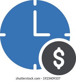 deadline vector glyph colour icon