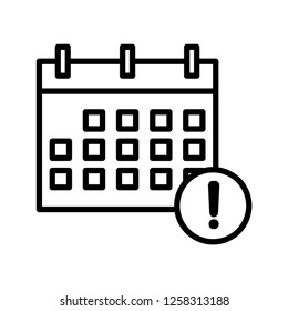 Deadline vector icon