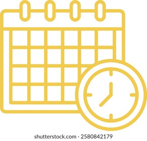 Deadline vector icon. Can be used for printing, mobile and web applications.