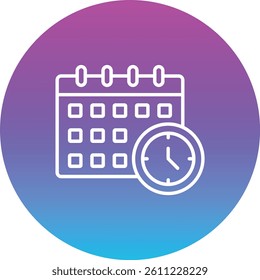 Deadline vector icon. Can be used for printing, mobile and web applications.