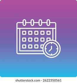 Deadline vector icon. Can be used for printing, mobile and web applications.