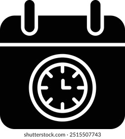 Deadline Vector Icon Design Illustration