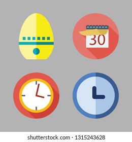 deadline vector icon set