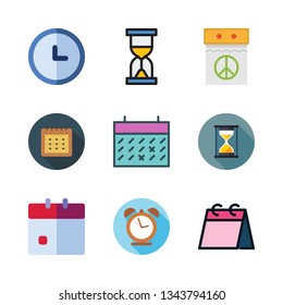 deadline vector icon set