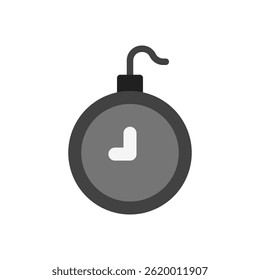 Deadline Vector Icon for Task Completion and Time Pressure. Urgent project timer design for productivity