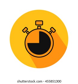Deadline vector. Icon for web and mobile application. Flat design style.