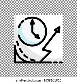 Deadline vector illustration.can be used as symbols, logos, and icons
