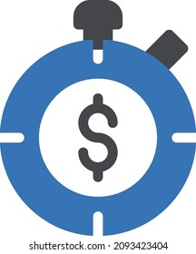 Deadline-Vektorgrafik einzeln auf transparentem Hintergrund . glyph-Vektorsymbole für Konzept- oder Web-Grafiken.