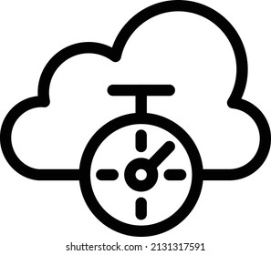 deadline vector illustration isolated on a transparent background. stroke vector icons for concept or web graphics.