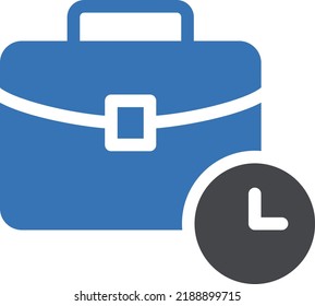 ilustración del vector de fecha límite en un fondo transparente. Símbolos de calidad superior. Iconos vectoriales de glifos para diseño de conceptos y gráficos. 

