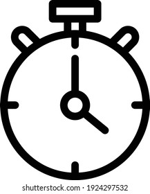 deadline vector thin line icon