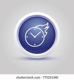 deadline vector thin line icon