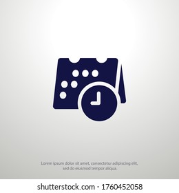 deadlines Icon. Vector illustration EPS 10.
