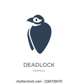 deadlock icon vector on white background, deadlock trendy filled icons from Animals  collection, deadlock vector illustration