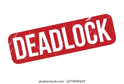 Deadlock rubber grunge stamp seal vector