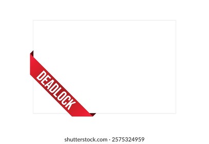 Deadlock Vector banner ribbon design