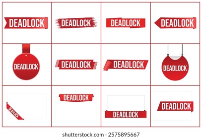 Deadlock Vector banner ribbon design