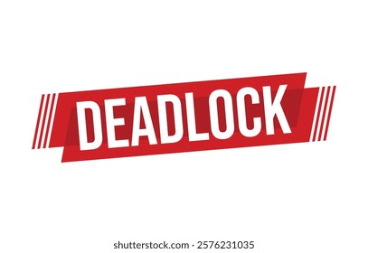 Deadlock Vector banner ribbon design