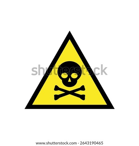 Deadly areas icon suitable for designing places with certain restrictions	