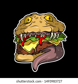 deadly burger vector for commercial use