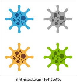 Deadly COVID-19 Corona Virus Symbol Illustration. 2019-nCoV Virus Dangerous Vector