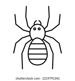 Deadly spider Trendy Color Vector Icon which can easily modify or edit

