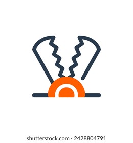 Ilustración vectorial de trampa mortal para el activo del juego