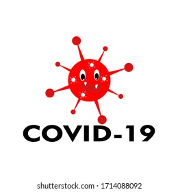 deadly virus design logo covid-19