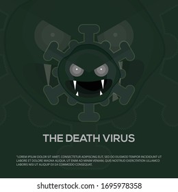 The deadly virus logo design template