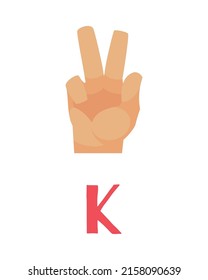 Deaf composition with isolated ornate letter and human hand showing appropriate gesture sign vector illustration