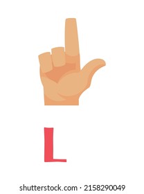 Deaf composition with isolated ornate letter and human hand showing appropriate gesture sign vector illustration