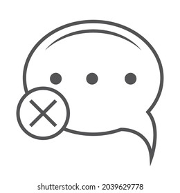 deaf mute accessibility icon isolated