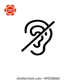 Deaf Sign Icon