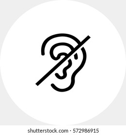 Deaf Sign Icon