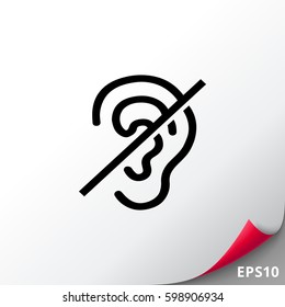 Deaf Sign Icon