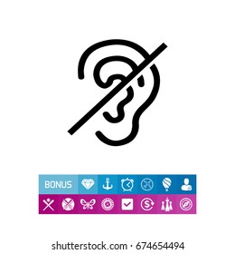 Deaf Sign Icon