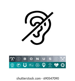 Deaf Sign Icon