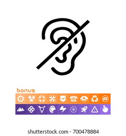 Deaf Sign Icon