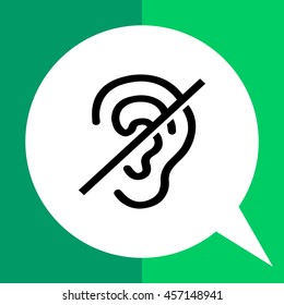 Deaf Simple Icon